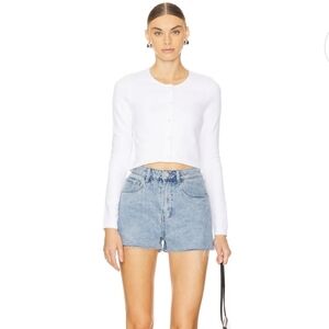 NWT WeWoreWhat Denim High Rise Short Super Light 27